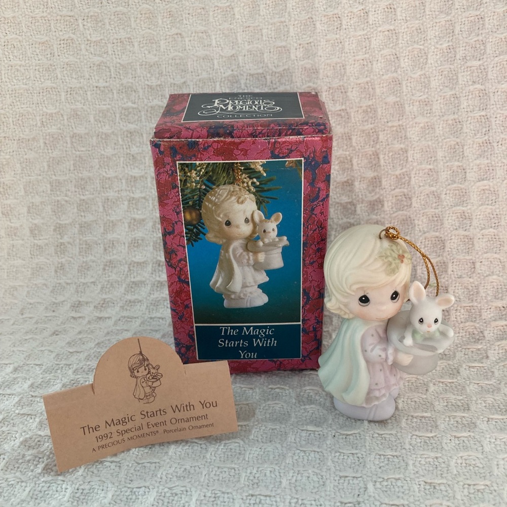 Vintage Enesco Precious Moments The Magic Starts With You 1992 Ornament